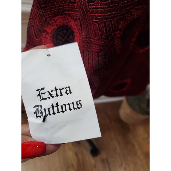 Jennifer Moore Women Marron Polyester Long Sleeve Buttons Front Jacket Size 10 - Picture 7 of 12